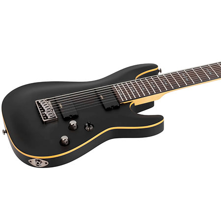 Demon 8 Aged Black Satin Schecter