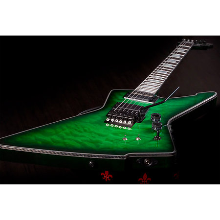 E-1 FR Special Edition Transparent Green Burst Schecter