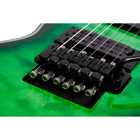 E-1 FR Special Edition Transparent Green Burst Schecter