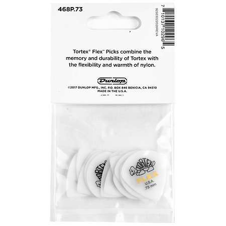 468P073 Tortex Flex Jazz III 0,73 mm Sachet de 12 Dunlop