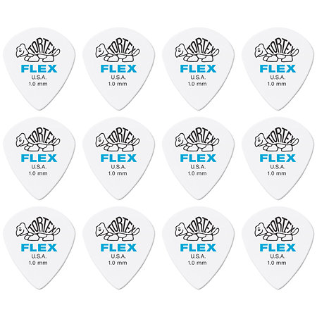 468P100 Tortex Flex Jazz III 1,00 mm Sachet de 12 Dunlop