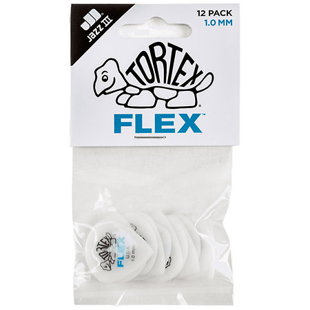 468P100 Tortex Flex Jazz III 1,00 mm Sachet de 12 Dunlop