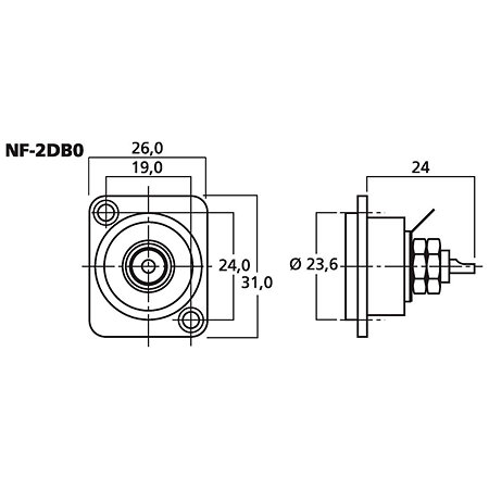 NF2D-B0 Neutrik