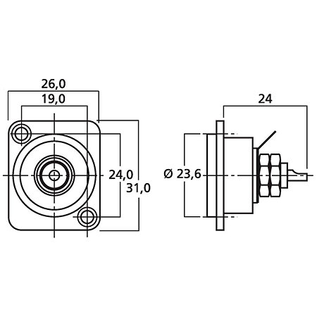 NF2D-B2 Neutrik