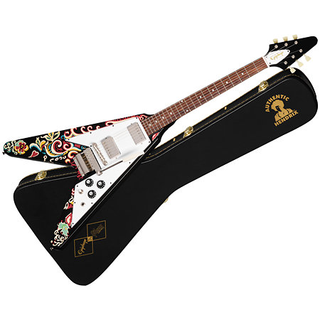 Epiphone Flying-V Jimi Hendrix Love Drops Ebony