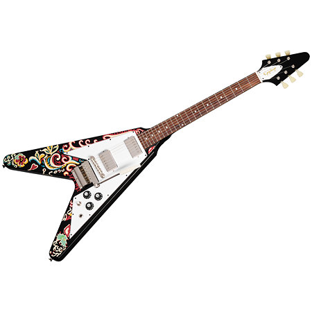 Flying-V Jimi Hendrix Love Drops Ebony Epiphone