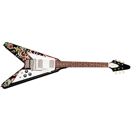 Flying-V Jimi Hendrix Love Drops Ebony Epiphone