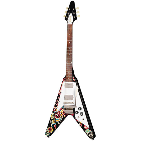 Flying-V Jimi Hendrix Love Drops Ebony Epiphone