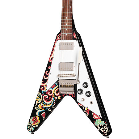 Flying-V Jimi Hendrix Love Drops Ebony Epiphone