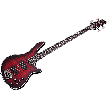 Hellraiser Extreme 4 Crimson Red Burst Satin Schecter