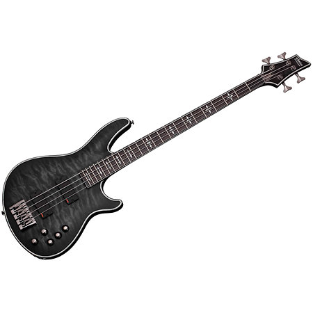 Schecter Hellraiser Extreme 4 See Thru Black Satin