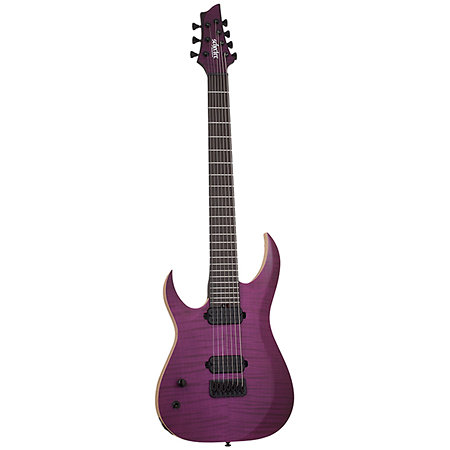 John Browne Tao-7 Satin Trans Purple LH Schecter