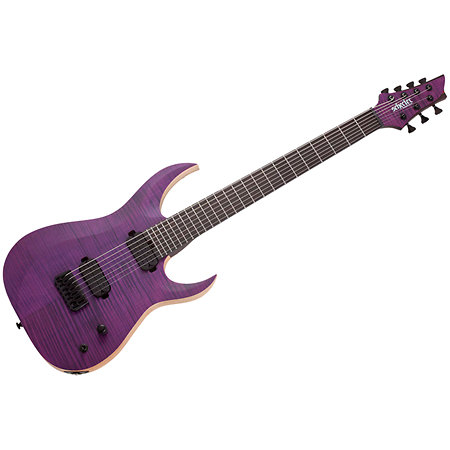 John Browne Tao-7 Satin Trans Purple Schecter