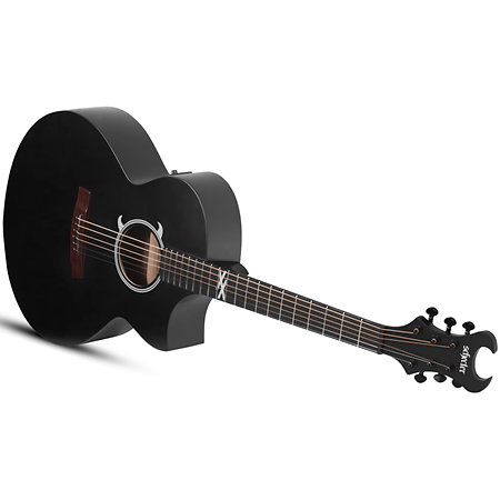 Machine Gun Kelly électro-acoustique Satin Black Schecter