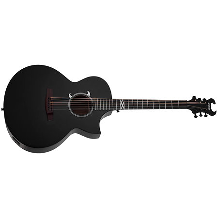 Machine Gun Kelly électro-acoustique Satin Black Schecter