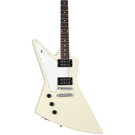 70s Explorer Classic White gaucher + étui Gibson