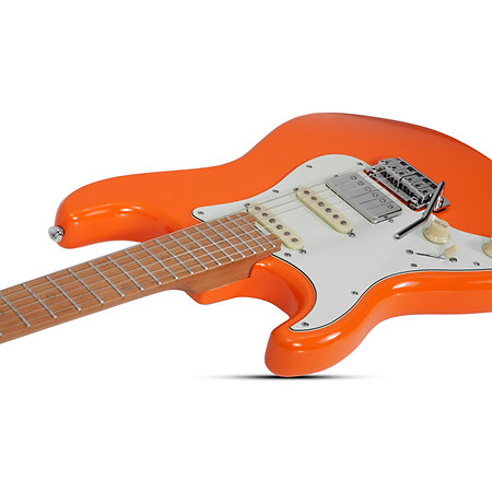 Nick Johnston Signature Micros HSS Atomic Orange LH Schecter