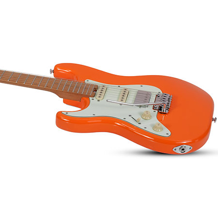 Nick Johnston Signature Micros HSS Atomic Orange LH Schecter