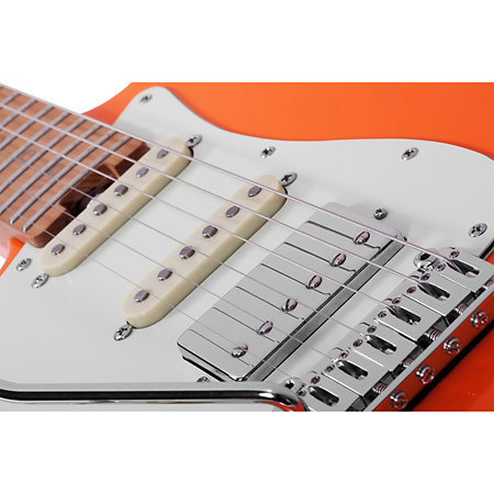 Nick Johnston Signature Micros HSS Atomic Orange LH Schecter