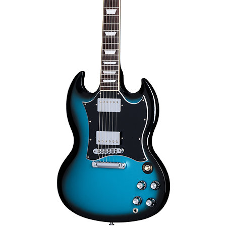 SG Standard Custom Color Pelham Blue Burst + Housse Gibson