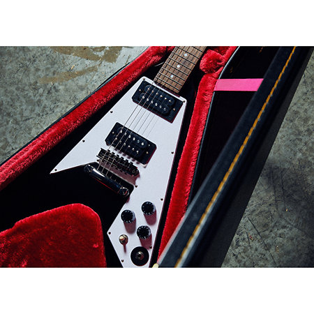 Kirk Hammett 1979 Flying V Ebony + étui Epiphone