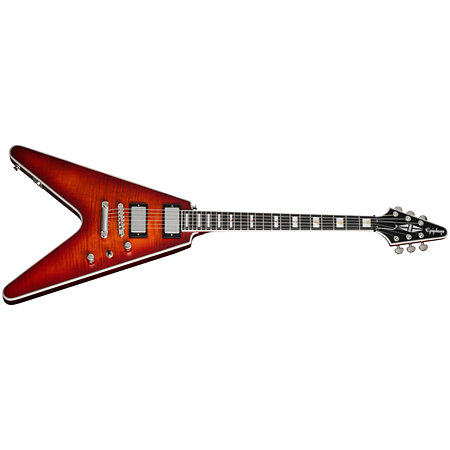 Epiphone Prophecy Flying V Aged Bengal Tiger Burst + housse