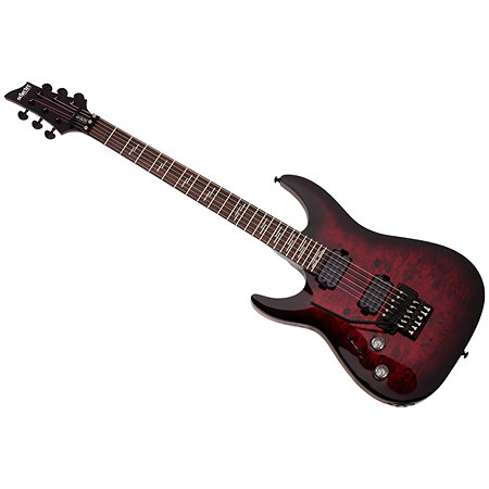 Omen Elite 6 FR Black Cherry Burst LH Schecter