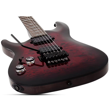 Omen Elite 6 FR Black Cherry Burst LH Schecter