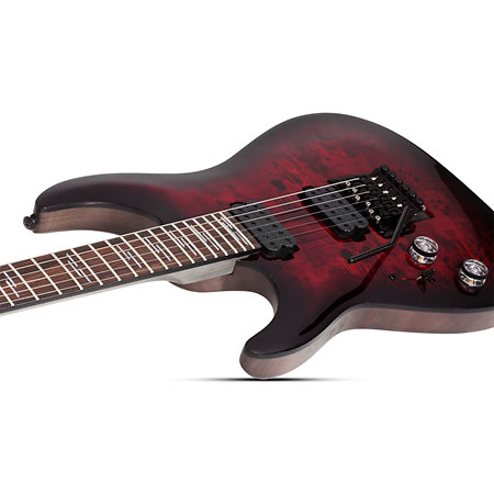 Omen Elite 6 FR Black Cherry Burst LH Schecter