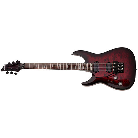 Omen Elite 6 FR Black Cherry Burst LH Schecter