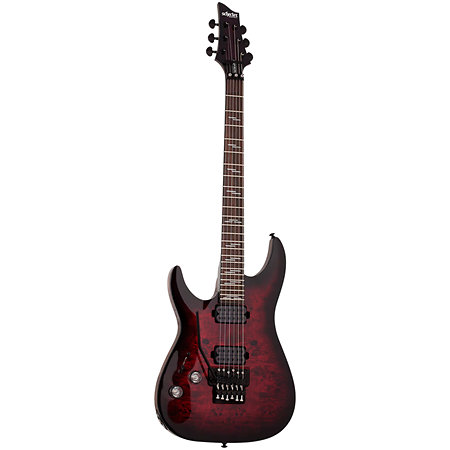 Omen Elite 6 FR Black Cherry Burst LH Schecter