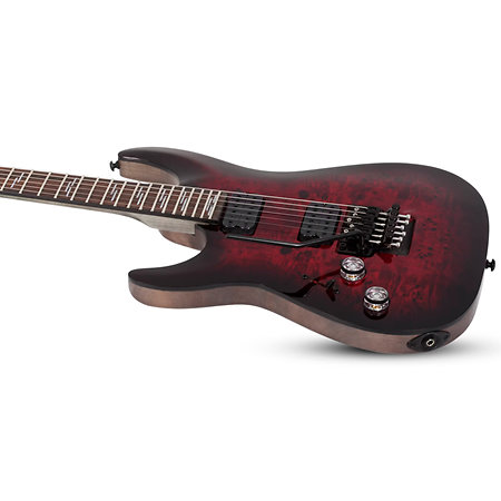 Omen Elite 6 FR Black Cherry Burst LH Schecter