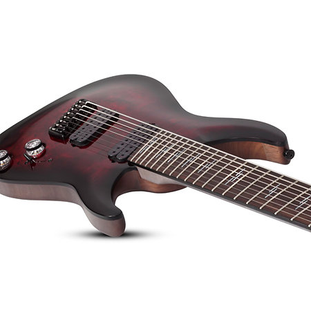 Schecter Omen Elite 8 Multi-scale Black Cherry Burst