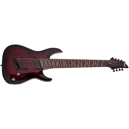 Omen Elite 8 Multi-scale Black Cherry Burst Schecter