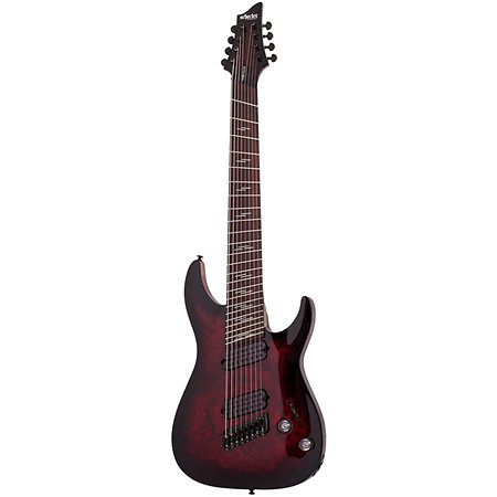 Omen Elite 8 Multi-scale Black Cherry Burst Schecter