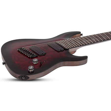 Omen Elite 8 Multi-scale Black Cherry Burst Schecter