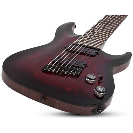 Omen Elite 8 Multi-scale Black Cherry Burst Schecter