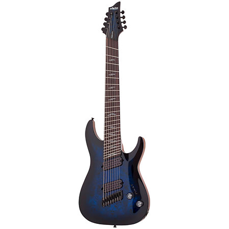 Omen Elite 8 Multi-scale See Thru Blue Burst Schecter