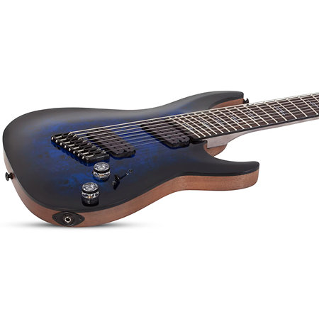 Omen Elite 8 Multi-scale See Thru Blue Burst Schecter