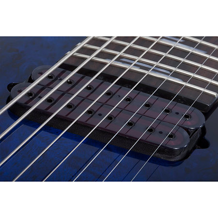 Omen Elite 8 Multi-scale See Thru Blue Burst Schecter