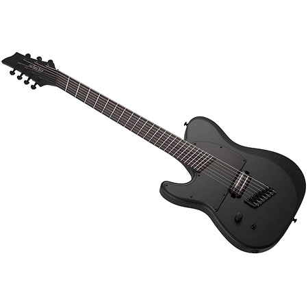 Schecter PT-7 Black multi-scale OPS Satin Black Open Pore LH