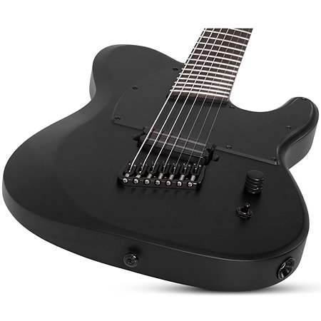 PT-7 Black multi-scale OPS Satin Black Open Pore Schecter