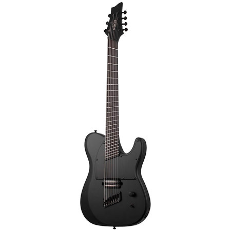 PT-7 Black multi-scale OPS Satin Black Open Pore Schecter