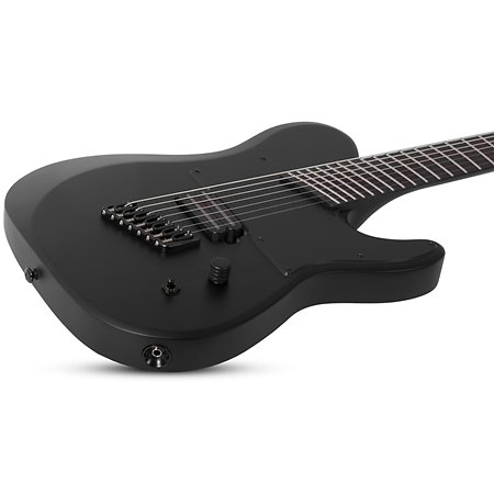 PT-7 Black multi-scale OPS Satin Black Open Pore Schecter