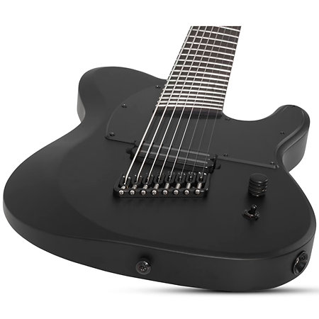 PT-8 Black multi-scale OPS Satin Black Open Pore Schecter