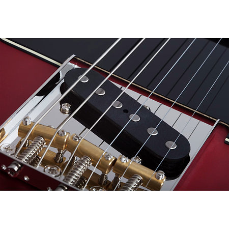 PT Special chevalet fixe Satin Candy Apple Red Schecter