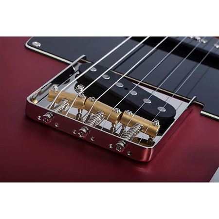 PT Special chevalet fixe Satin Candy Apple Red Schecter