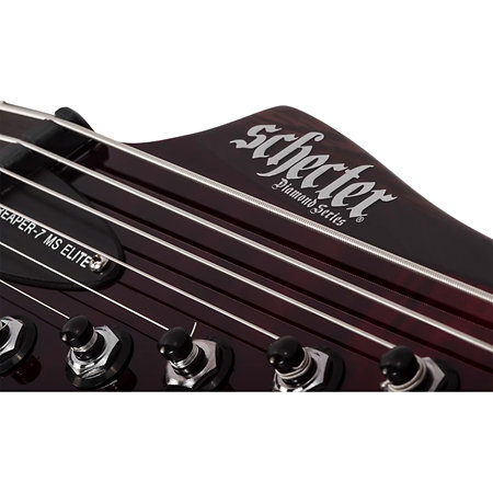 Schecter Reaper 7 Elite Multi-scale Blood Burst