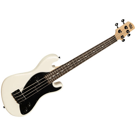 Kala Solid Body U-Bass 4 cordes Cream + housse