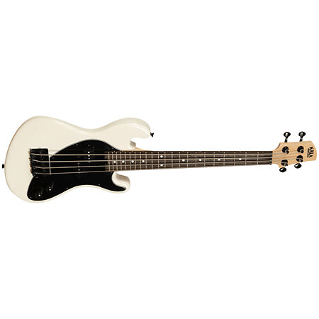 Solid Body U-Bass 4 cordes Cream + housse Kala